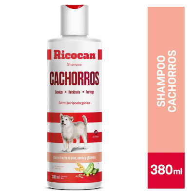 RICOCAN SHAMPOO HIPOALERGENICO PARA CACHORROS FRASCO 380ML RICOCAN - 1