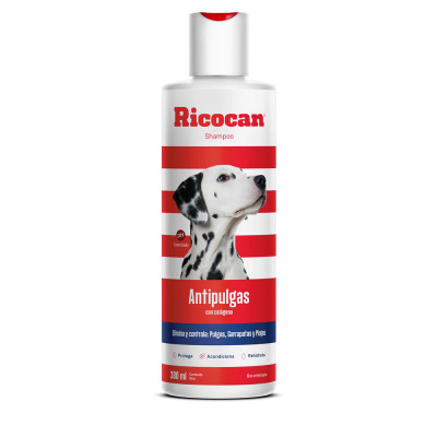 RICOCAN SHAMPOO ANTIPULGAS ADULTO FRASCO 380ML RICOCAN - 1