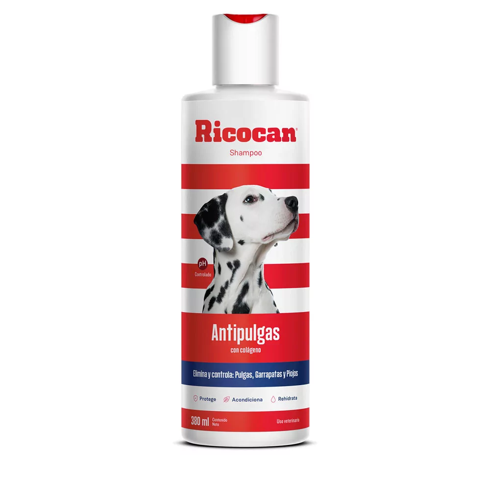 RICOCAN SHAMPOO ANTIPULGAS ADULTO FRASCO 380ML RICOCAN - 1