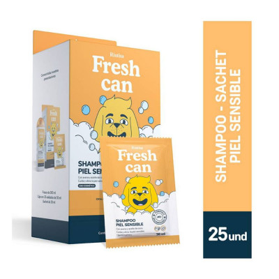 FRESH CAN SHAMPOO PIEL SENSIBLE ADULTO DISP 30ML X 25UN FRESH CAN - 1
