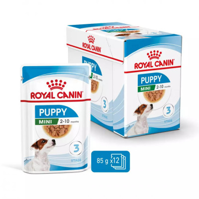 Salsa Premium Para Perros Mini Puppy Royal Canin X12 Und 85G Royal Canin - 1