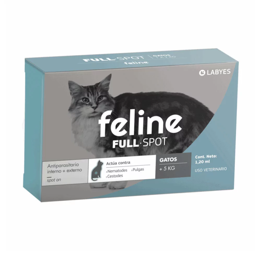 Feline Fullspot Pipeta +5kg Antipulgas y antiparasitario FELINE - 1