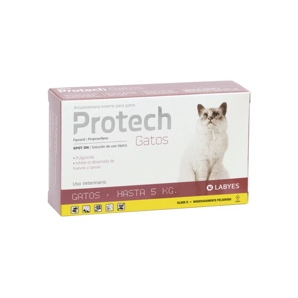 Protech Pipeta antipulgas para gatos hasta 5kg PROTECH - 1