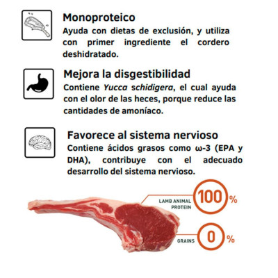 Alimento para Perros Raza Pequeña Adulto Bravery Cordero 7Kg Bravery - 2