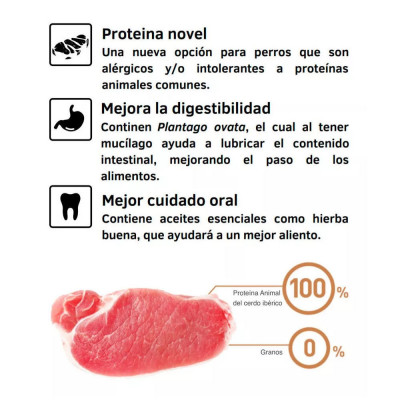 Alimento para Perros Pequeños Light Adulto Bravery Cerdo Ibérico 2Kg Bravery - 2