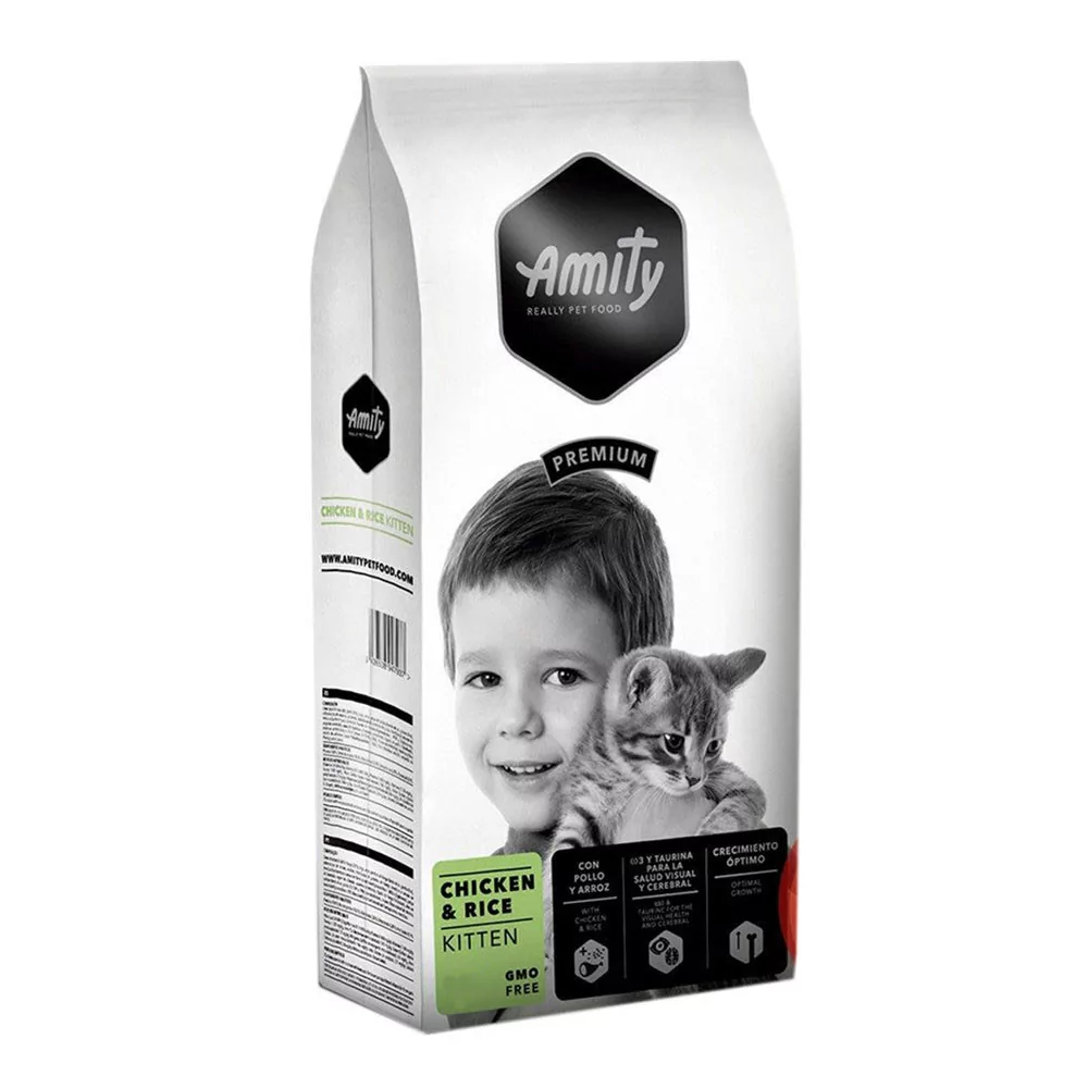 Amity Premium Pollo y Arroz para Gatitos 10Kg Amity - 1