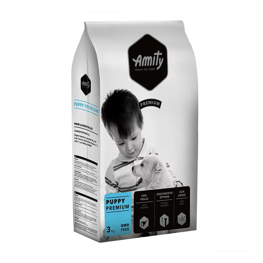 Amity Premium Pollo y Arroz para Perros Puppy 3Kg Amity - 1