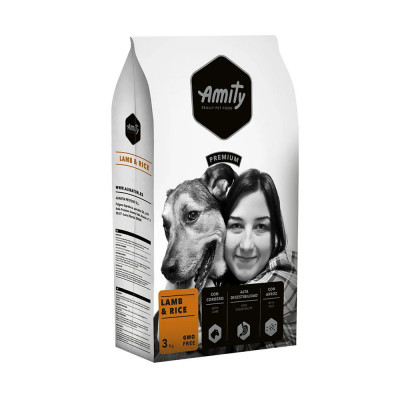 Amity Premium Cordero y Arroz para Perros 3Kg Amity - 1