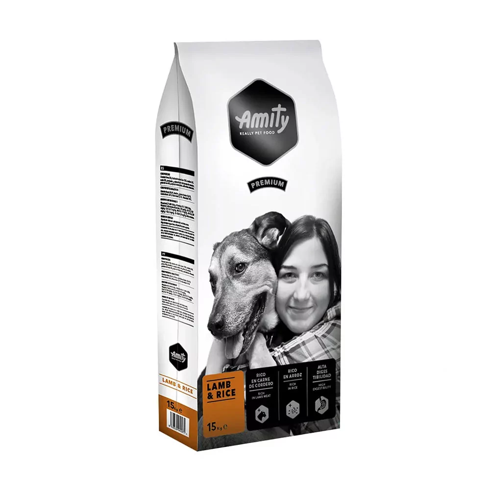 Amity Premium Cordero y Arroz para Perros 15Kg Amity - 1