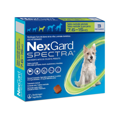 Nexgard Spectra M x 3 Tab 37.55 Mg de 7.6 a 15 kg NEXGARD - 1