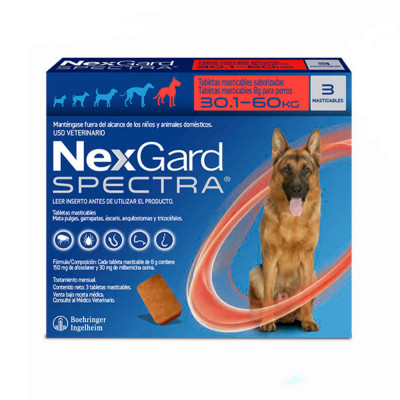 Nexgard Spectra XL x 3 Tab 150 Mg de 30.1 a 60 kg NEXGARD - 1
