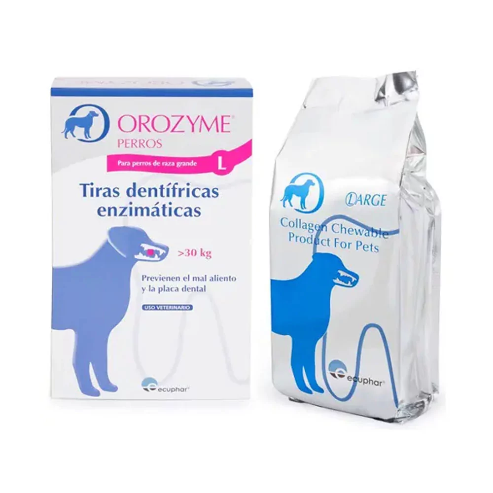 Orozyme Tiras Dentrificadas Razas Grandes X 7 Tiras Ecuphar - 1