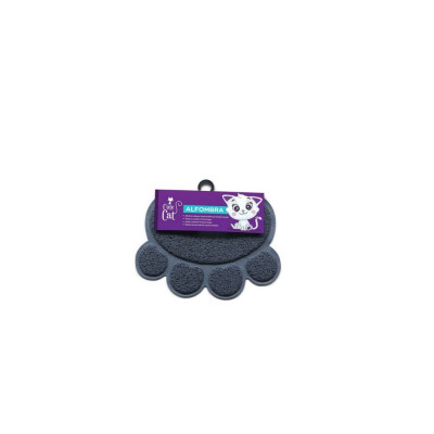 Cute Cat Alfombra Gris Para Gato – Huella Cute Cat - 1