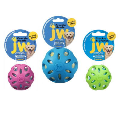 JW Juguete Crackle Heads Crackle Ball Small JW - 1