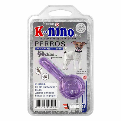 Pipeta Antipulgas K-nino Duo Perro 0 a 20 Kg - 1 Pipeta Antipulgas K-nino Duo Perro 0 a 20 Kg - 1