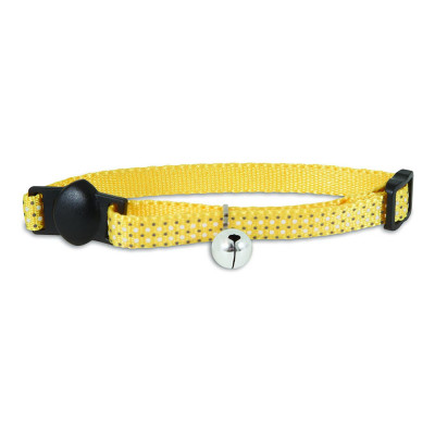 Petmate Collar Ajustable Amarillo con Puntos Brillantes PETMATE - 1