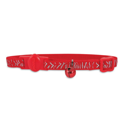 Petmate Collar Ajustable Rojo con Diseño Atigrado Reflectivo PETMATE - 1