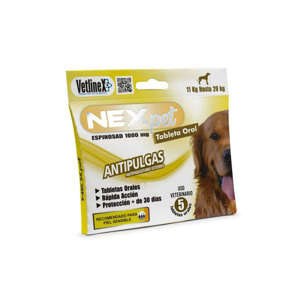 Antipulgas para Perros Next Pet 20 Kg 1 Tab Vetlinex - 1