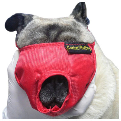 BOZAL KRUUSE DENYLON PARA PERRO BRAQUICÉFALO ROJO kruuse - 2
