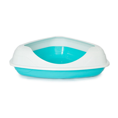 Bandeja De Arena De Esquina Celeste – Gardner Pet Group GARDNER PET GROUP - 1