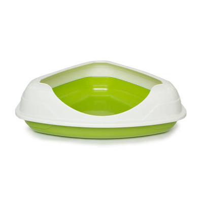 Bandeja De Arena De Esquina Verde – Gardner Pet Group GARDNER PET GROUP - 1