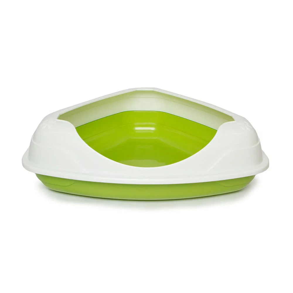 Bandeja De Arena De Esquina Verde – Gardner Pet Group GARDNER PET GROUP - 1