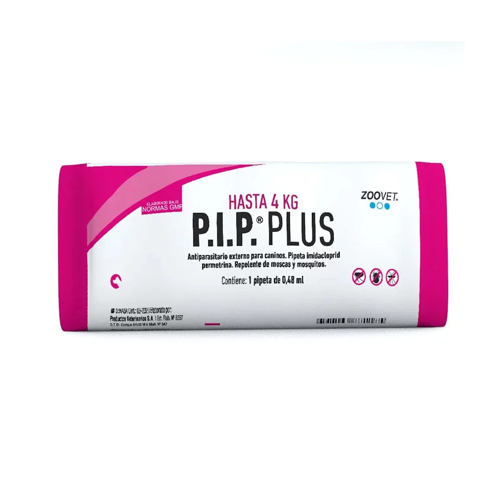 Antipulgas P.I.P. Plus para perros Hasta 4kg P.I.P. PLUS - 1