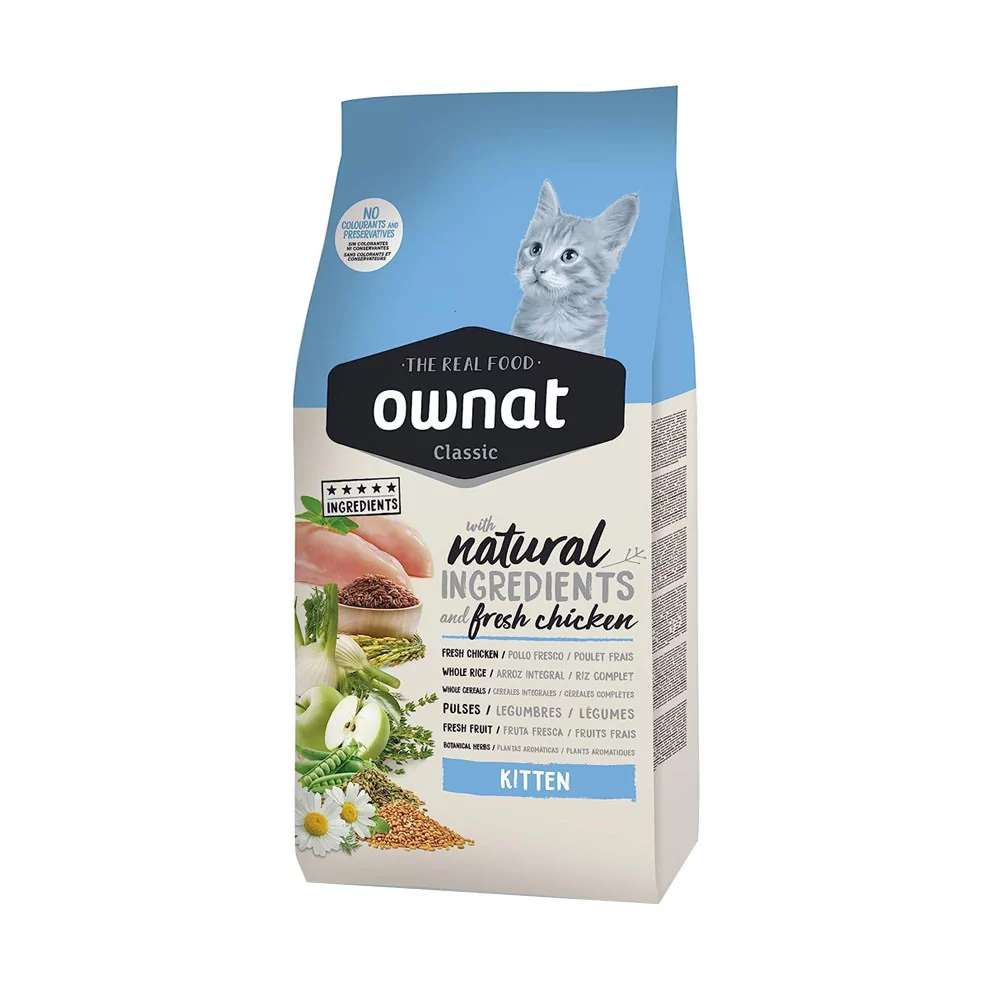Ownat Classic para Gatitos sabor Pollo 1.5Kg Ownat - 1