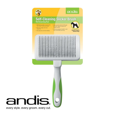Andis Cepillo Alisador de Limpieza Automática / Self Cleaning Slicker Brush Andis - 1