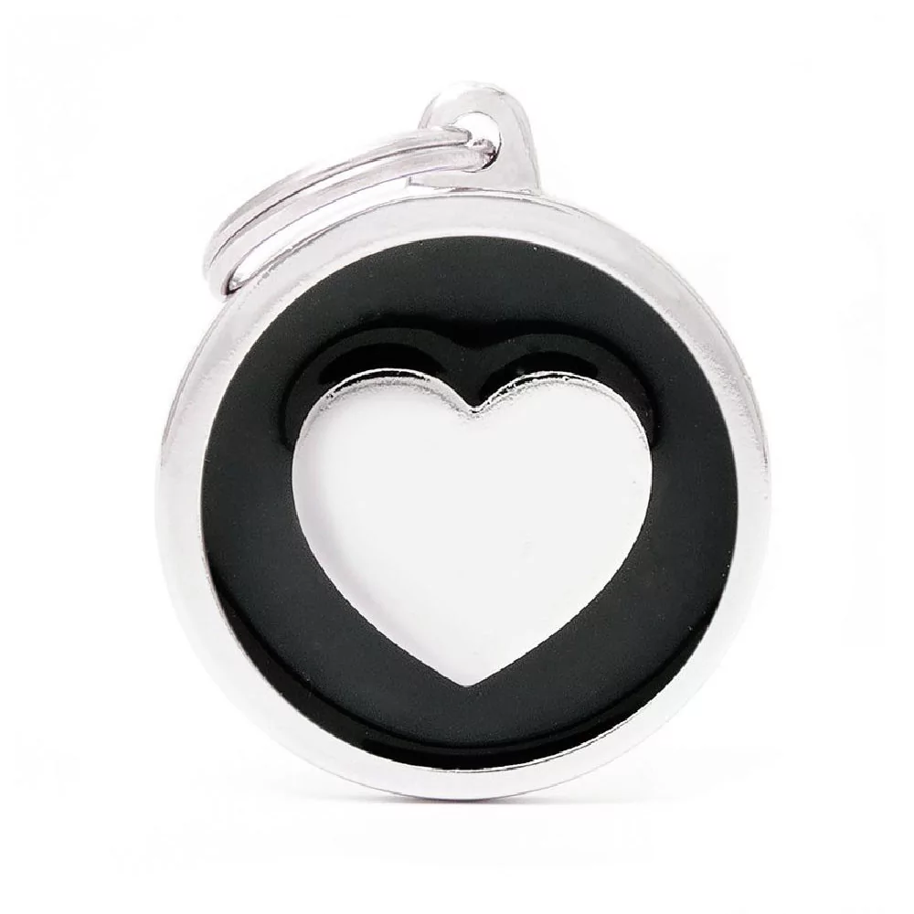 My Family Black Big Circle Heart My Family - 2