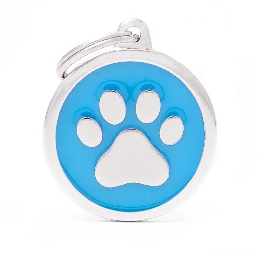 My Family Light Blue Big Circle Paw My Family - 1
