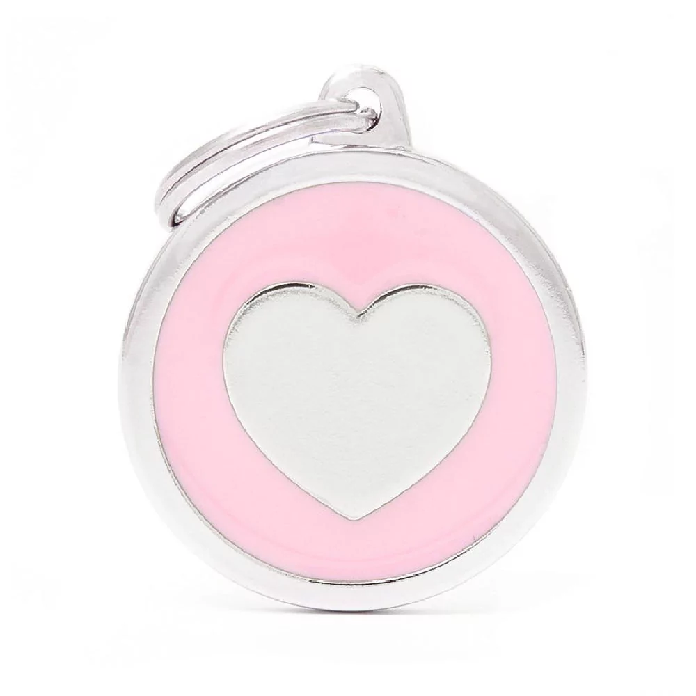 My Family Pink Big Circle Heart My Family - 1