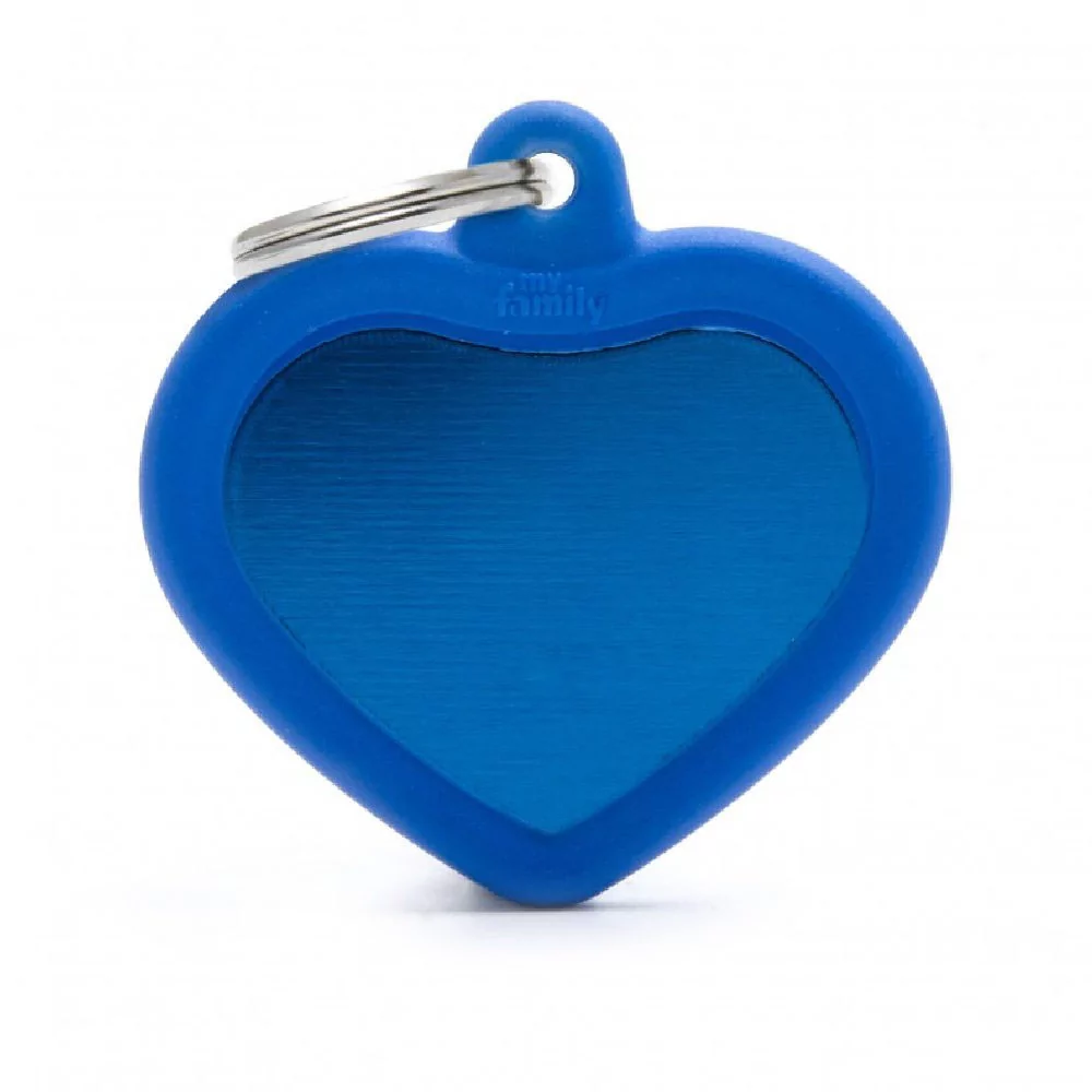 My Family Aluminio Blue Heart Whit Blue Rubber My Family - 2