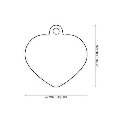 My Family Aluminium Pink Heart With Pink Rubber My Family - 1