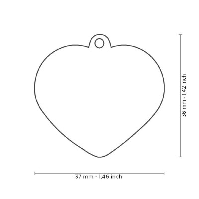 My Family Aluminio Red Heart Whit Red Rubber My Family - 2