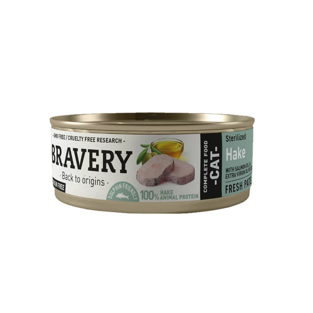 Bravery Merluza Gatos Esterilizados Lata 70gr Bravery - 2