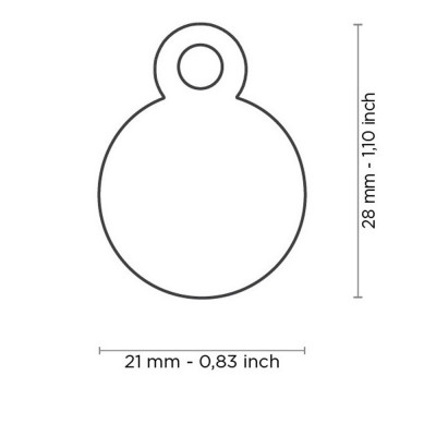 My Family Small Round Golden Brass My Family - 2