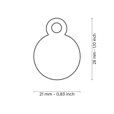 My Family Small Round Aluminum Black My Family - 2