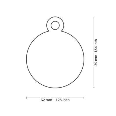 My Family Big Round Aluminum Black My Family - 1