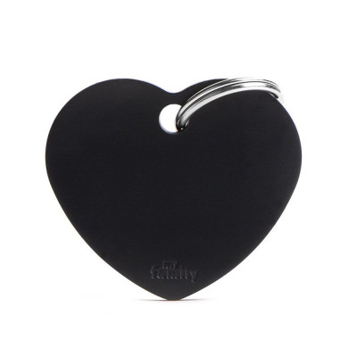 My Family Big Heart Aluminum Black My Family - 1