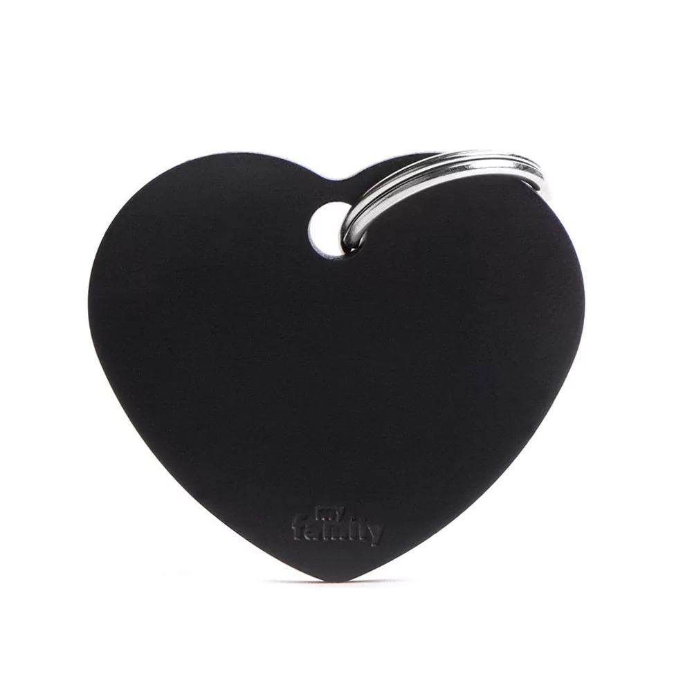 My Family Big Heart Aluminum Black My Family - 1