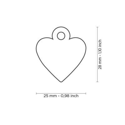 My Family Small Heart Aluminum Green My Family - 2