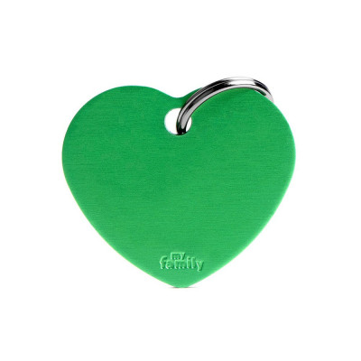 My Family Big Heart Aluminum Green My Family - 1