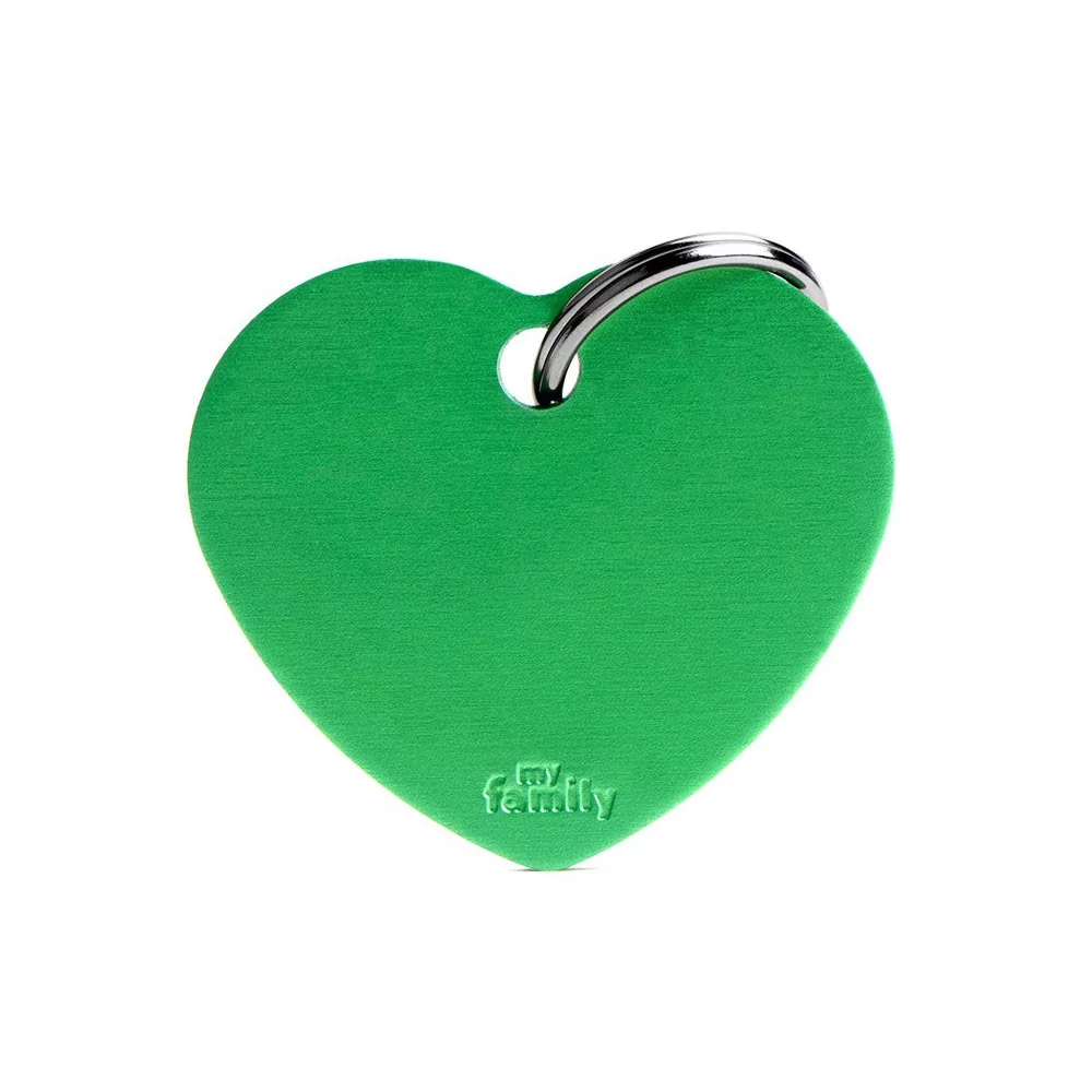 My Family Big Heart Aluminum Green My Family - 1