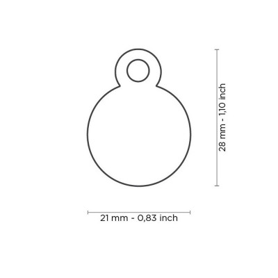 My Family Small Round Aluminum Light Blue My Family - 2