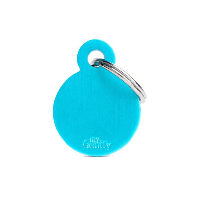 My Family Small Round Aluminum Light Blue My Family - 1