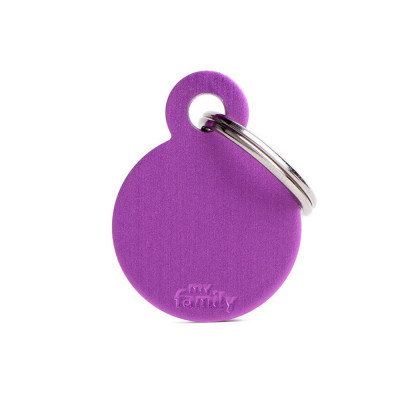 My Family Small Round Aluminum Purple My Family - 2