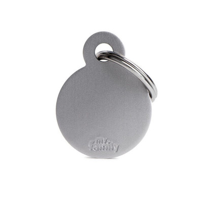 My Family Small Round Aluminum Gray My Family - 1