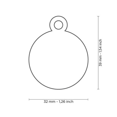 My Family Big Round Aluminum Light Blue My Family - 2