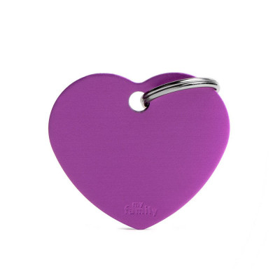 My Family Big Heart Aluminum Purple My Family - 2
